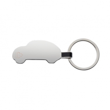 Logo trade promotional gifts picture of: RCS recycled zinc alloy car keyring