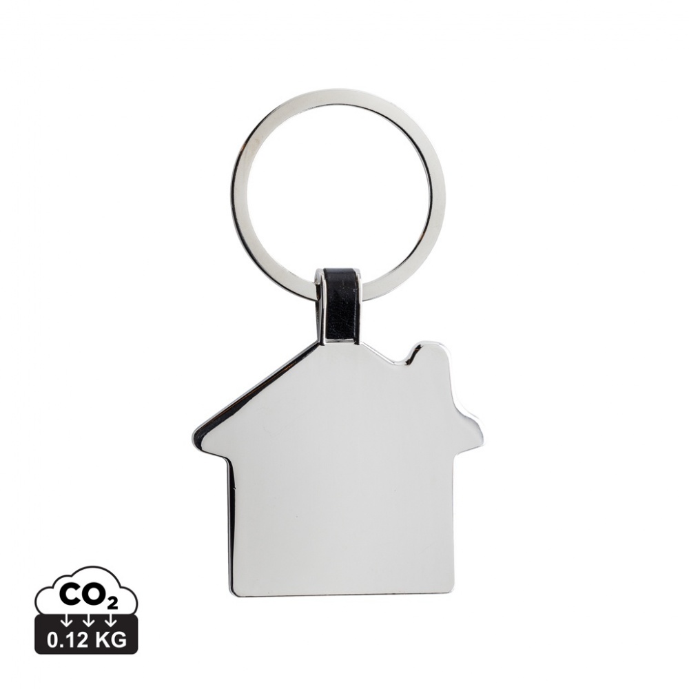 Logo trade promotional products picture of: RCS recycled zinc alloy house keyring