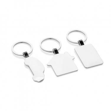 Logo trade business gift photo of: RCS recycled zinc alloy house keyring