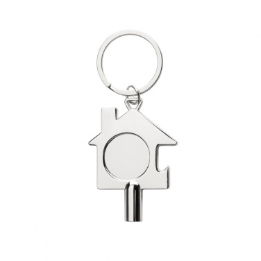 Logo trade promotional gifts image of: RCS recycled zinc alloy 3 in 1 keychain