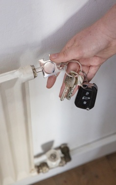 Logo trade promotional gifts picture of: RCS recycled zinc alloy 3 in 1 keychain