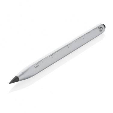 Logo trade promotional giveaway photo of: Eon RCS recycled aluminum infinity multitasking pen