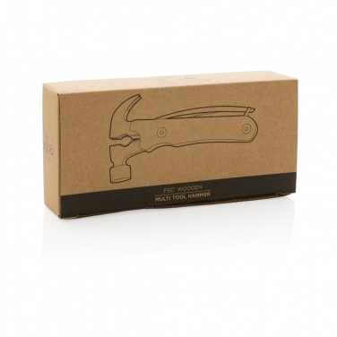 Logo trade advertising products picture of: Wooden multi-tool hammer