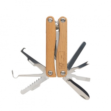 Logo trade promotional giveaways picture of: Wooden garden multi-tool