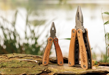 Logo trade promotional merchandise image of: Wood multitool mini