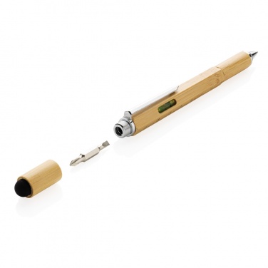 Logotrade promotional merchandise picture of: Bamboo 5-in-1 toolpen