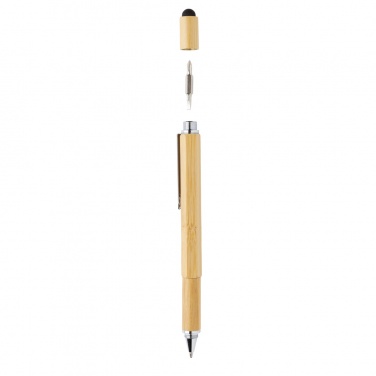 Logotrade promotional item picture of: Bamboo 5-in-1 toolpen