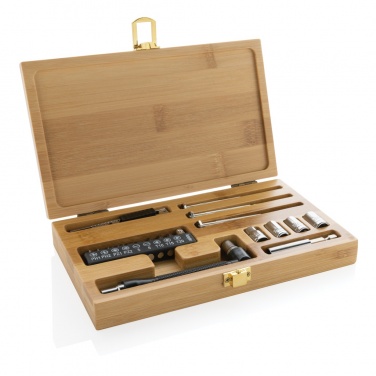 Logo trade promotional merchandise picture of: Carvine 21 pcs bamboo tool set