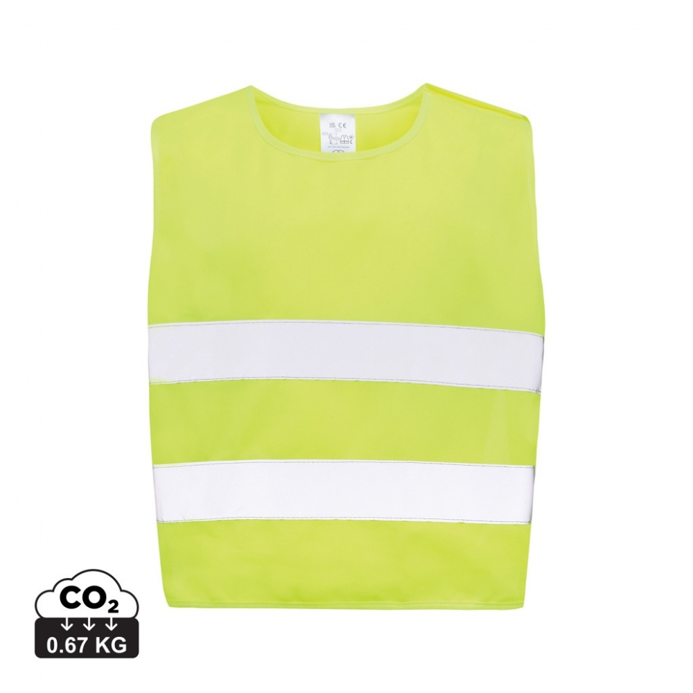 Logotrade corporate gift image of: GRS recycled PET high-visibility safety vest 3-6 years