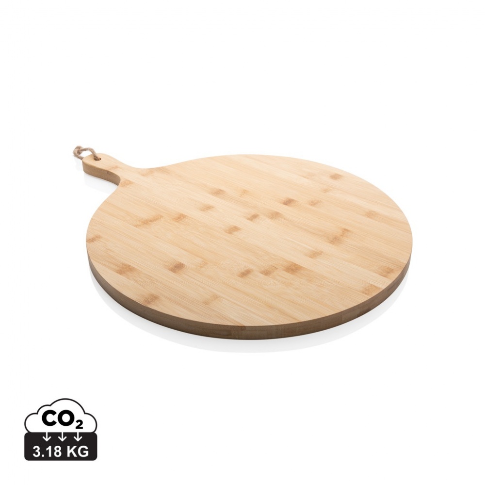 Logo trade promotional gifts image of: Ukiyo bamboo round serving board