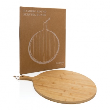 Logotrade promotional products photo of: Ukiyo bamboo round serving board