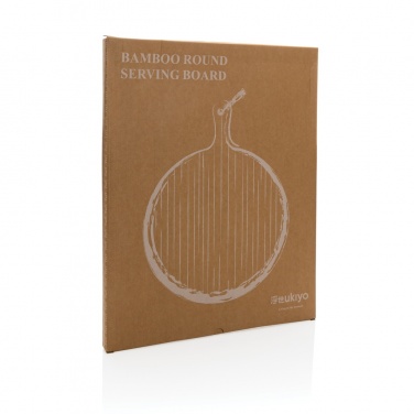 Logo trade promotional merchandise image of: Ukiyo bamboo round serving board