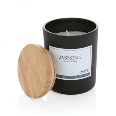 Logo trade corporate gift photo of: Ukiyo deluxe scented candle with bamboo lid