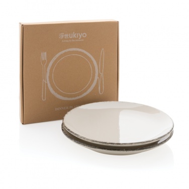 Logo trade promotional giveaway photo of: Ukiyo dinner plate set of 2