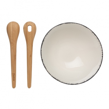 Logotrade advertising products photo of: Ukiyo salad bowl with bamboo salad server