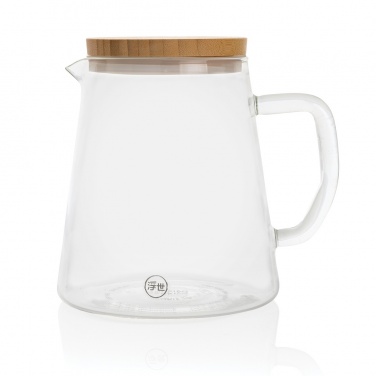 Logotrade promotional giveaway image of: Ukiyo borosilicate glass carafe with bamboo lid 1.2L