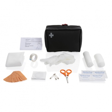 Logotrade corporate gift picture of: RCS recycled nubuck PU pouch  first aid set