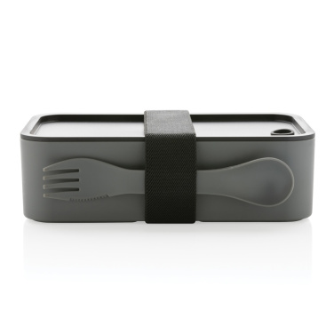 Logotrade promotional item image of: GRS recycled PP lunch box with spork