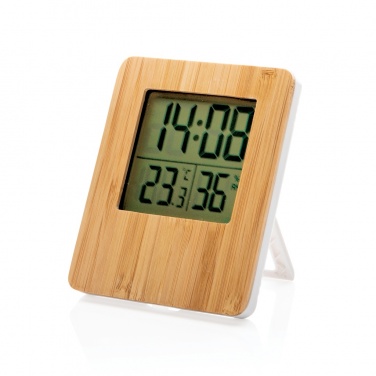 Logotrade promotional gift image of: Bamboo weather station