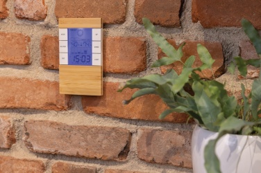 Logotrade advertising products photo of: Utah RCS rplastic and bamboo weather station