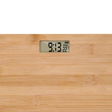 Logo trade promotional items image of: Grundig Bamboo Digital Body Scale
