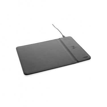 Logotrade promotional giveaway picture of: Swiss Peak RCS recycled PU 10W wireless charging mousepad