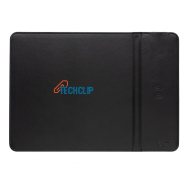 Logo trade promotional items image of: Swiss Peak RCS recycled PU 10W wireless charging mousepad