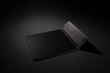 Logo trade corporate gifts picture of: Swiss Peak RCS recycled PU 10W wireless charging mousepad