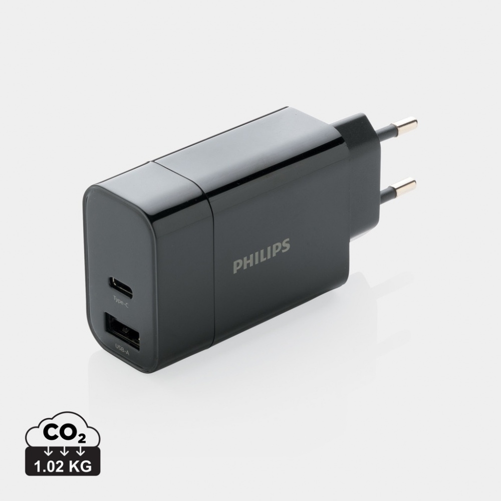Logo trade promotional products image of: Philips ultra fast PD wall charger
