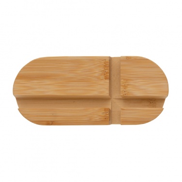 Logo trade promotional gifts image of: Bamboo tablet and phone holder