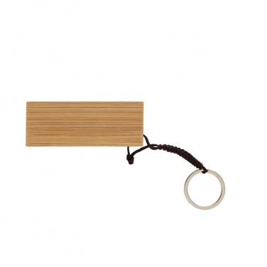 Logotrade promotional merchandise picture of: Standkey bamboo keychain phone stand