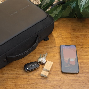 Logotrade promotional giveaways photo of: Standkey bamboo keychain phone stand