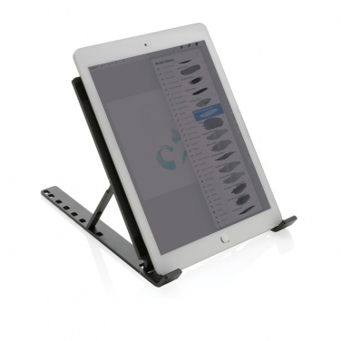 Logotrade promotional product picture of: Terra RCS recycled aluminium universal laptop/tablet stand