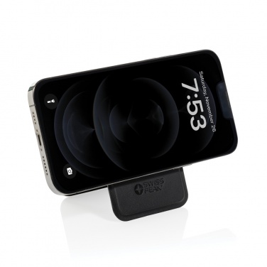 Logotrade promotional giveaway image of: Magstand RCS recycled PU magnetic phone wallet with stand