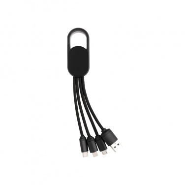 Logotrade promotional merchandise photo of: 4-in-1 cable with carabiner clip