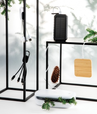 Logo trade promotional gifts image of: 4-in-1 cable with carabiner clip