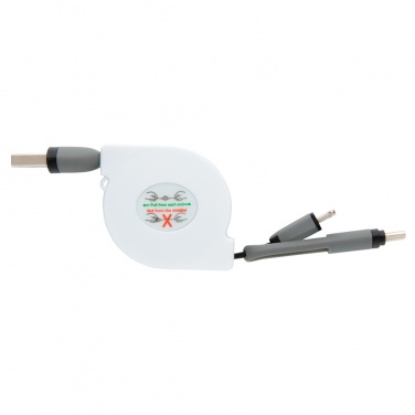 Logotrade corporate gift image of: 3-in-1 retractable cable