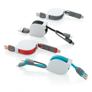 Logotrade promotional gift image of: 3-in-1 retractable cable