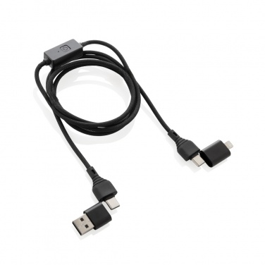 Logotrade promotional giveaway picture of: Datalock RCS recycled 60W hacking protection cable