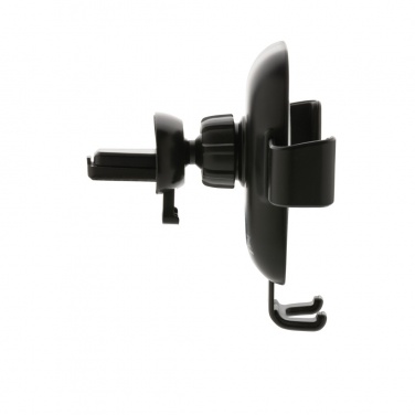 Logotrade promotional items photo of: RCS recycled plastic 10W wireless charging car holder