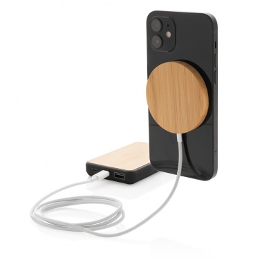 Logotrade promotional giveaways photo of: 10W bamboo magnetic wireless charger