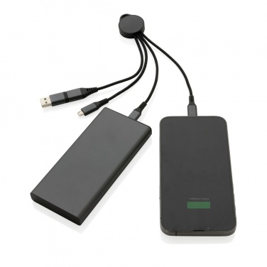 Logotrade business gift image of: Terra RCS recycled aluminium 6-in-1 charging cable