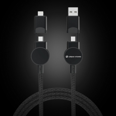 Logo trade advertising product photo of: Oakland RCS recycled plastic 6-in-1 fast charging 45W cable