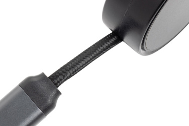 Logo trade advertising products image of: Terra RCS recycled aluminium retractable 6 in 1 cable