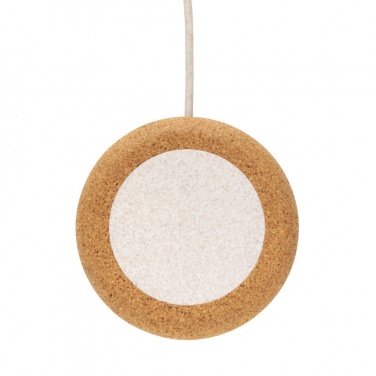 Logo trade promotional product photo of: Cork and Wheat 5W wireless charger