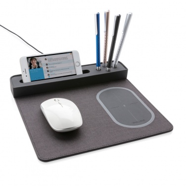 Logo trade promotional merchandise picture of: Air mousepad with 5W wireless charging and USB