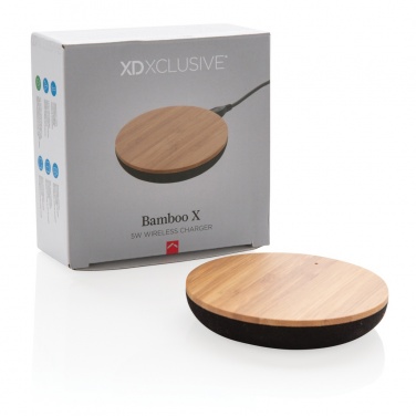 Logotrade corporate gifts photo of: Bamboo X 5W wireless charger
