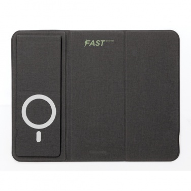 Logo trade promotional products image of: Artic Magnetic 10W wireless charging phonestand