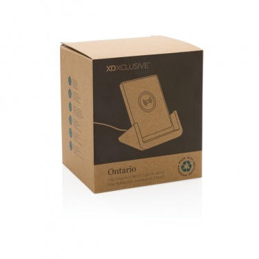 Logo trade promotional merchandise photo of: Ontario  RCS recycled plastic 10W stand