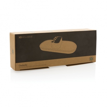 Logo trade promotional gifts picture of: Ontario RCS rplastic 10W dual wireless